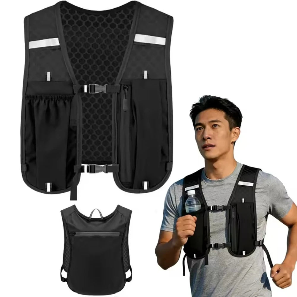 Sac de poitrine d’hydratation pour running, vélo et randonnée