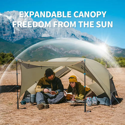 Tente Ultra-Légère Naturehike Mongar UL 2 Personnes – 3 Saisons, 15D/20D, Imperméable 3000mm
