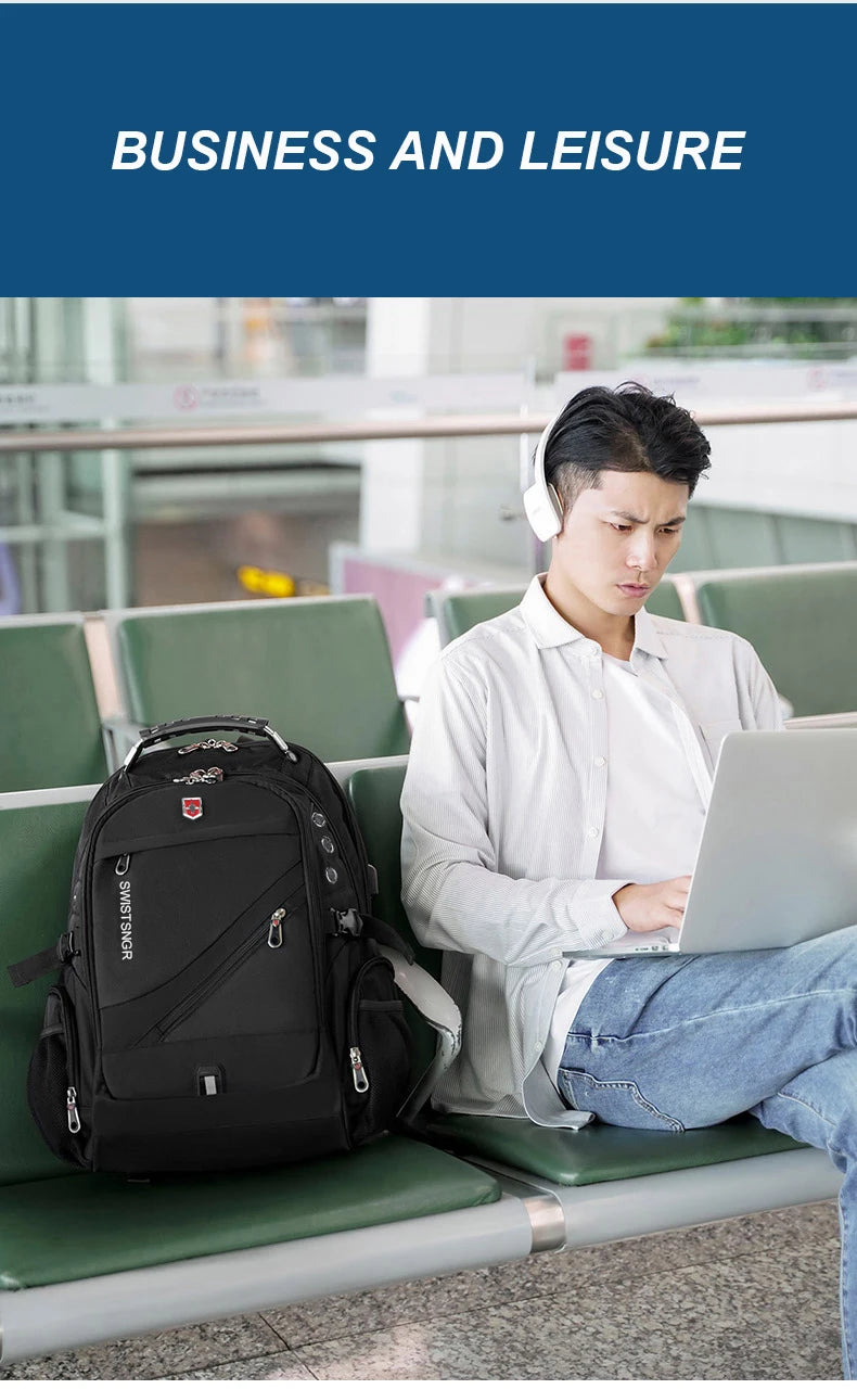 Sac à Dos Ordinateur Étanche 2025 – 17"/20" | Grande Capacité, USB, Antivol | Homme & Femme - BLACKBEARD OUTDOOR INDUSTRIES