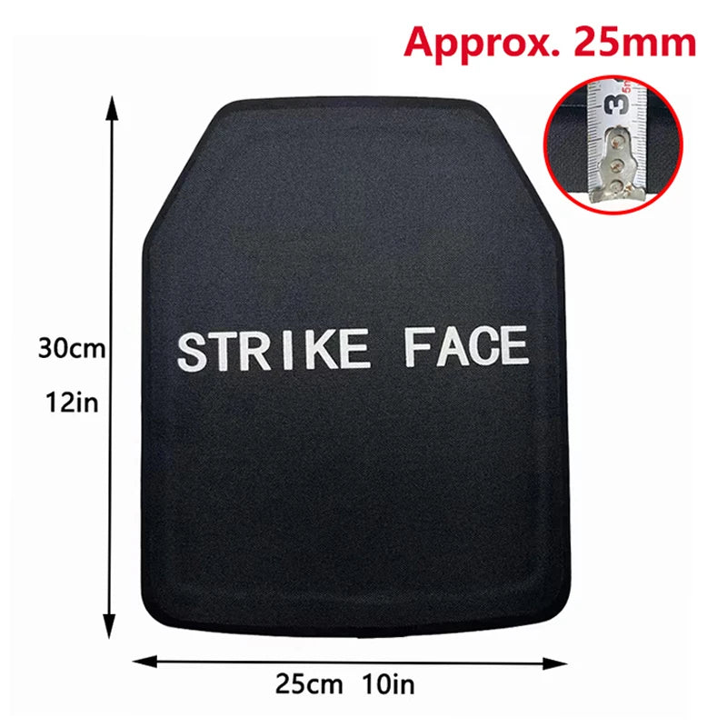 Plaque de Protection Balistique UHMWPE - 25x30cm, Légère
