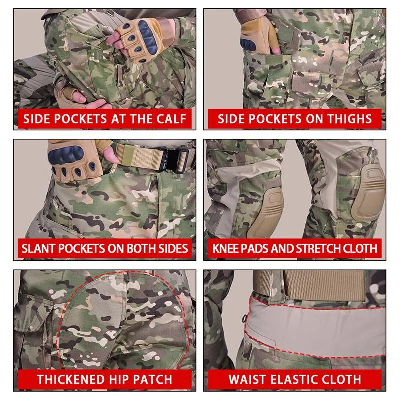 Tenue tactique G3 camouflage, combat shirt et pantalon