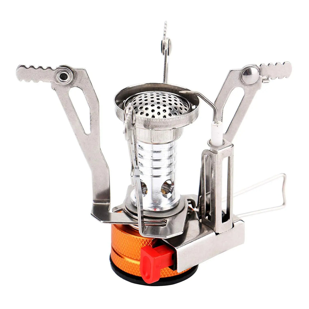Réchaud Camping Tout-en-Un Alliage Aluminium – Convertisseur Gaz Inclus Randonnée & Bivouac