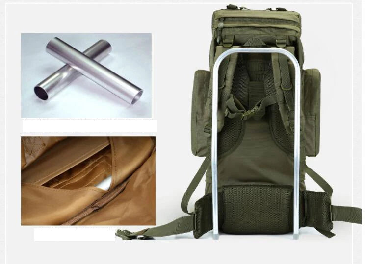 Sac à Dos Tactique 100L – Ultra Grande Capacité Étanche avec Cadre Interne - BLACKBEARD OUTDOOR INDUSTRIES