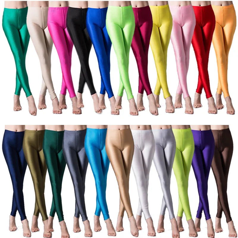 Leggings Skinny Élastiques Femme - Pantalon Crayon Slim Taille Plus, Brillant, Idéal pour Yoga et Activités Sportives - BLACKBEARD OUTDOOR INDUSTRIES