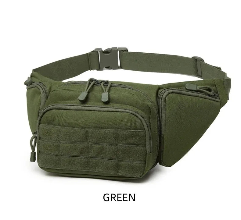 Sacoche banane tactique avec holster MOLLE - Port discret, porte-chargeurs intégrés, nylon résistant - BLACKBEARD OUTDOOR INDUSTRIES