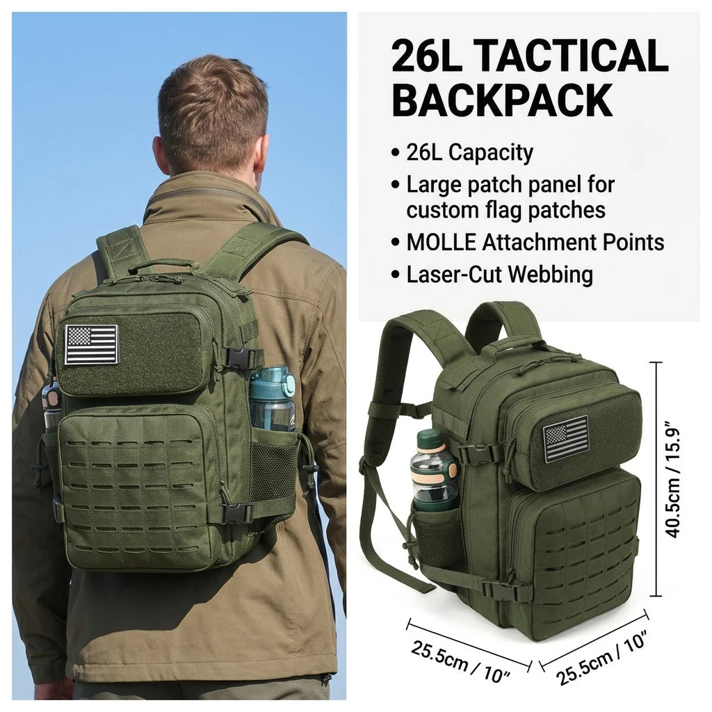 Sac à dos tactique femme 26 L