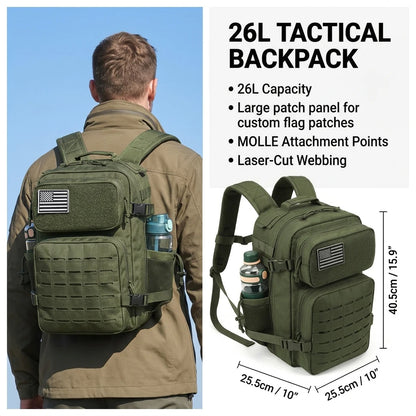 Sac à dos tactique femme 26 L