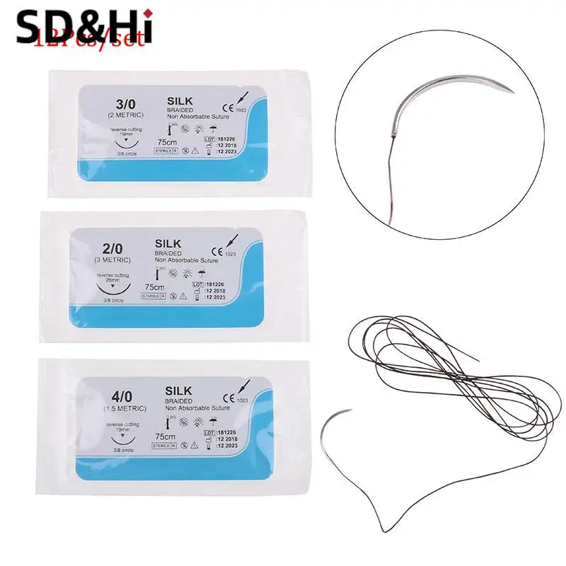 Kit de Fils de Suture Médicaux – 12 Pièces Ma boutique