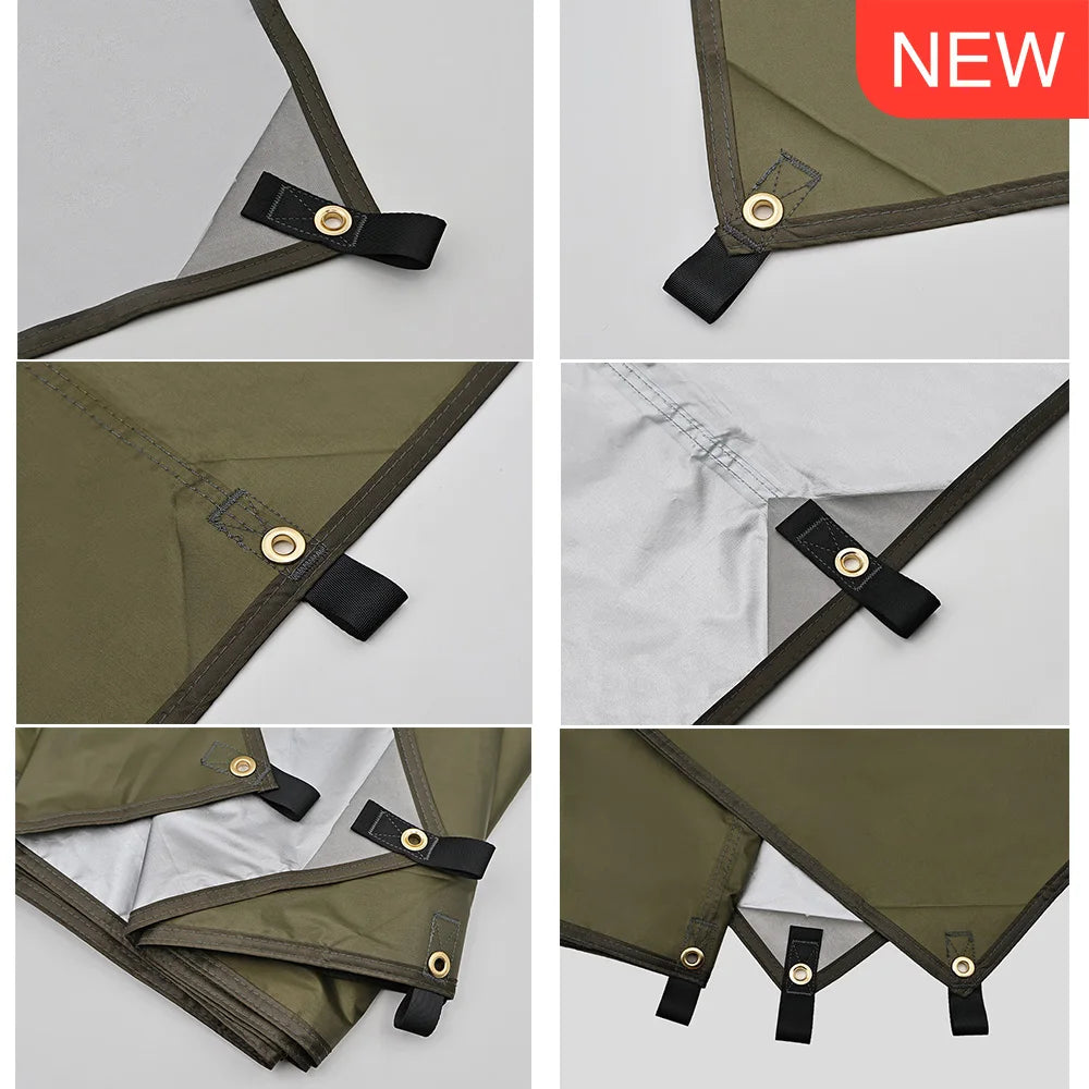 Bâche Camping Imperméable PU3500mm Anti-UV – Auvent Outdoor, Randonnée, Plage