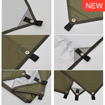 Bâche Camping Imperméable PU3500mm Anti-UV – Auvent Outdoor, Randonnée, Plage
