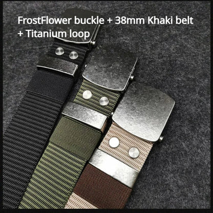 Ceinture Tactique en Nylon avec Boucle Automatique en Titane Pur (35/38 mm) Ma boutique