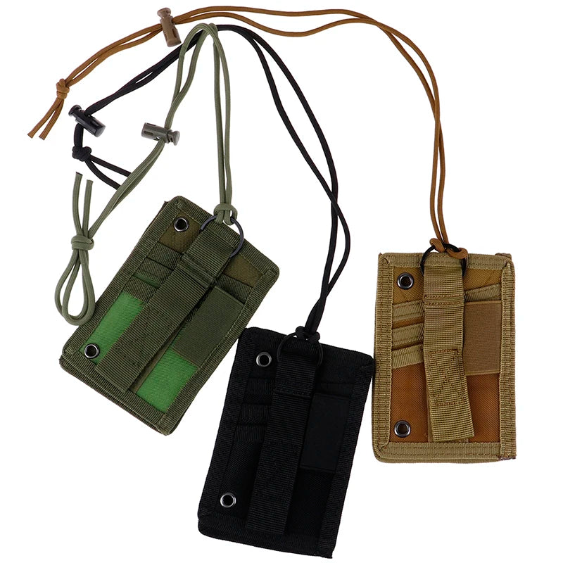 Porte-Carte ID Tactique Militaire MOLLE – Double Zip, Porte-Stylo, Tour de Cou - BLACKBEARD OUTDOOR INDUSTRIES