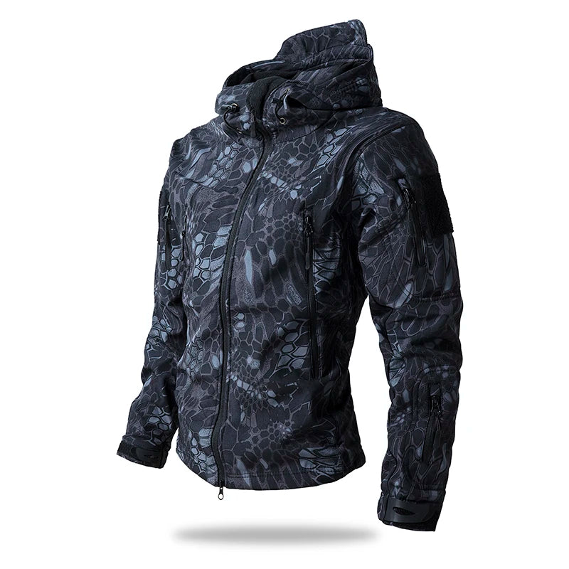 Veste Tactique Soft Shell Homme – Imperméable, Polaire, Camouflage | Chasse & Outdoor