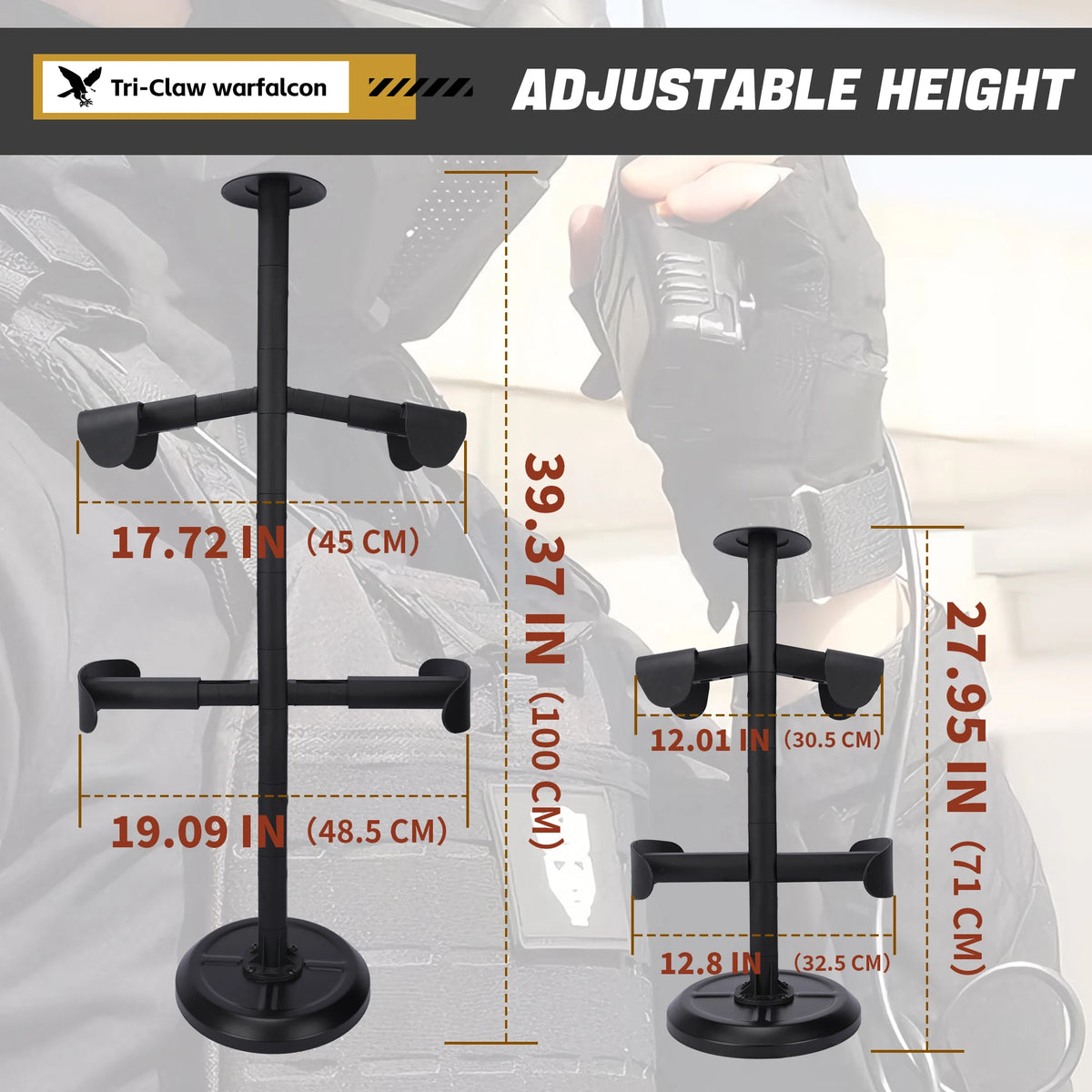 Support de rangement tactique pour casque, gilet et ceinture