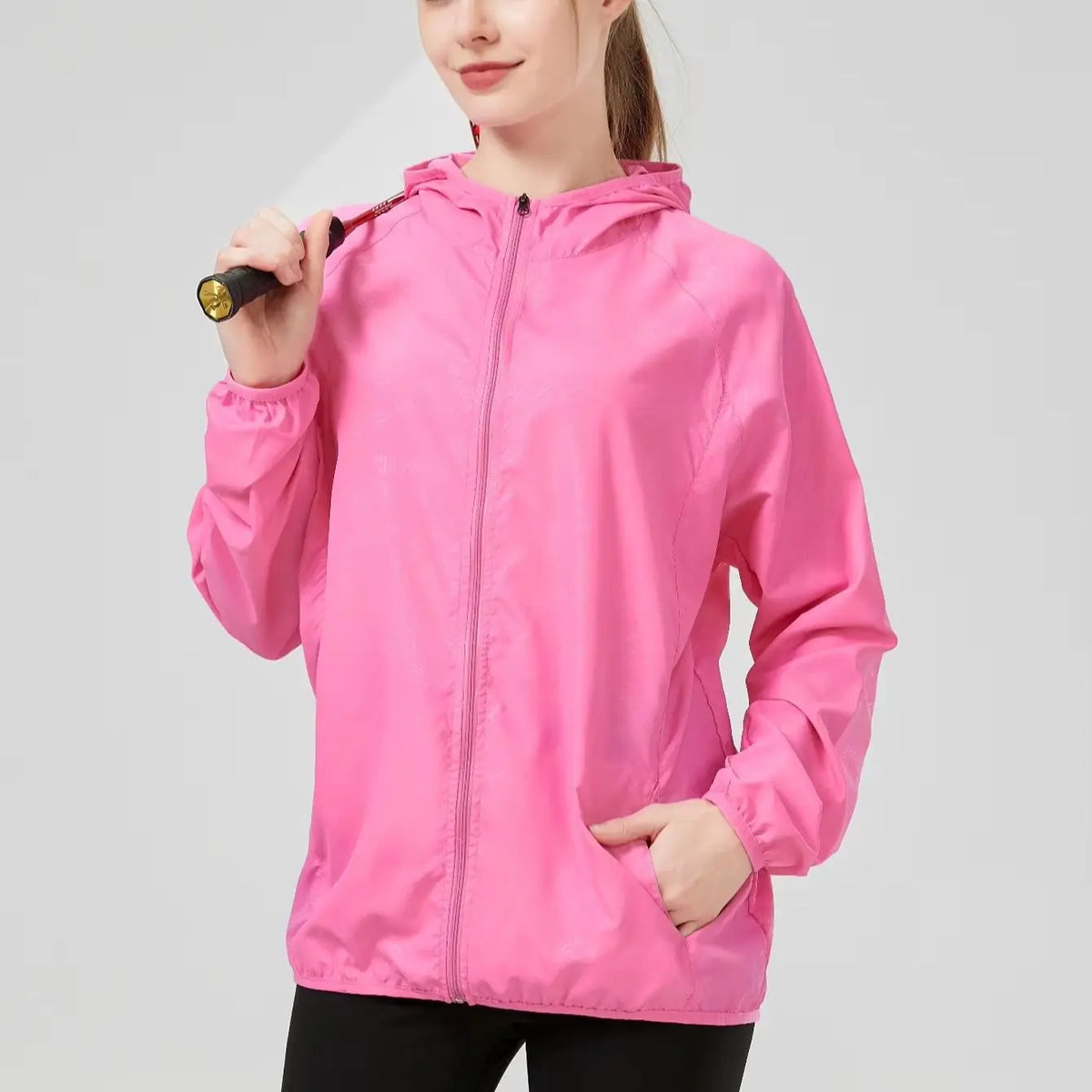 Veste coupe-vent femme anti-UV ultra légère, randonnée et sport