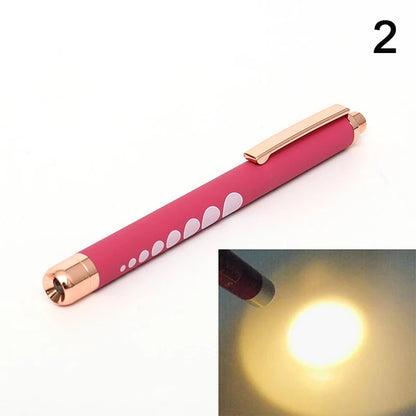 Stylo-Lampe Médical LED – Lampe de Poche Mini Infirmier & Médecin Lumière Blanche/Jaune