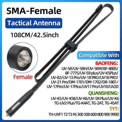 Antenne Tactique ABBREE CS – SMA-Female - BLACKBEARD OUTDOOR INDUSTRIES