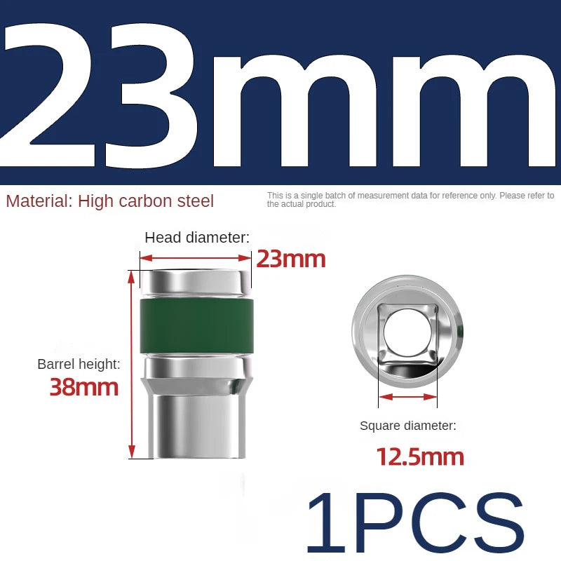 Jeu de Douilles 8-32 mm | Hexagonales 1/2" – Renforcées & Épaissies | Pour Clé à Chocs ou Pneumatique - BLACKBEARD OUTDOOR INDUSTRIES