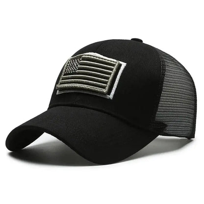 Casquette Tactique Camouflage Militaire Réglable | Broderie Drapeau - BLACKBEARD OUTDOOR INDUSTRIES