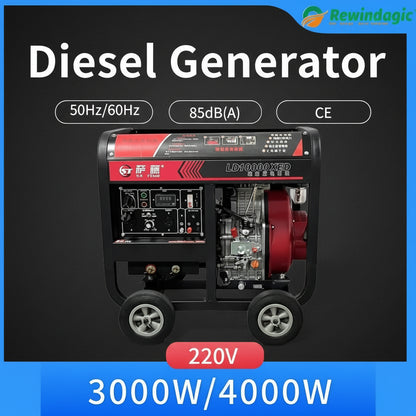 Groupe électrogène diesel 3000W 220V – générateur 4 temps portable refroidi par air - BLACKBEARD OUTDOOR INDUSTRIES