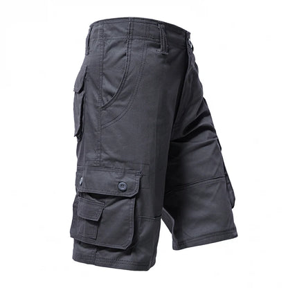Short Cargo Homme Grande Taille – Coton, Coupe Droite, Style Streetwear Hip-Hop