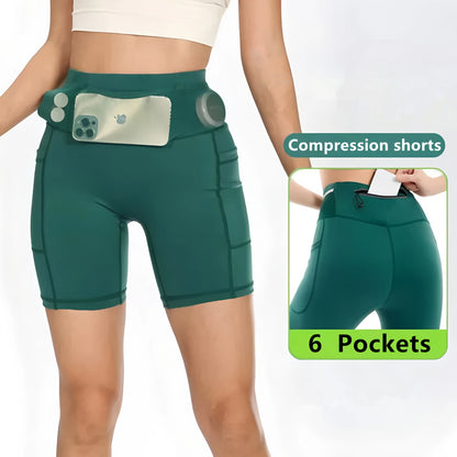 Legging short femme à poches pour le sport