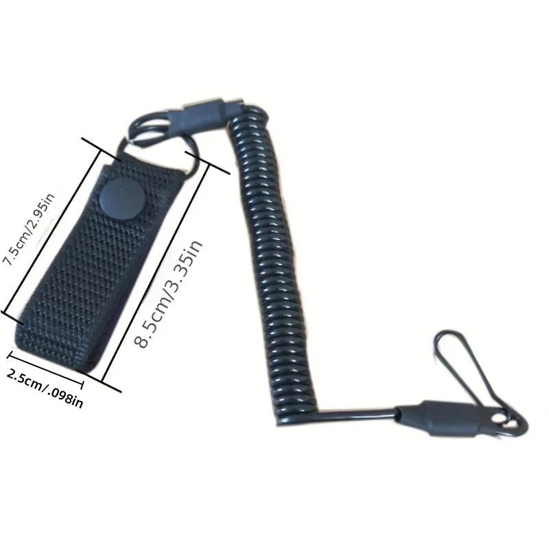 Dragonne Tactique Anti-perte Élastique - Protection Anti-vol, Anti-coupure, avec Mousqueton pour Armes de Poing et Accessoires BLACKBEARD OUTDOOR INDUSTRIES