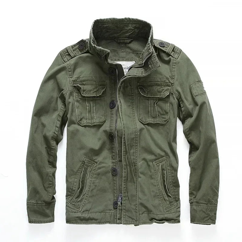 2025 Men Jacket Men M65 Denim Retro Cargo Jacketes Outdoor Multi Pockets Camo Tops Field Casual Fashion Hiking Coats Uniform BLACKBEARD OUTDOOR INDUSTRIES