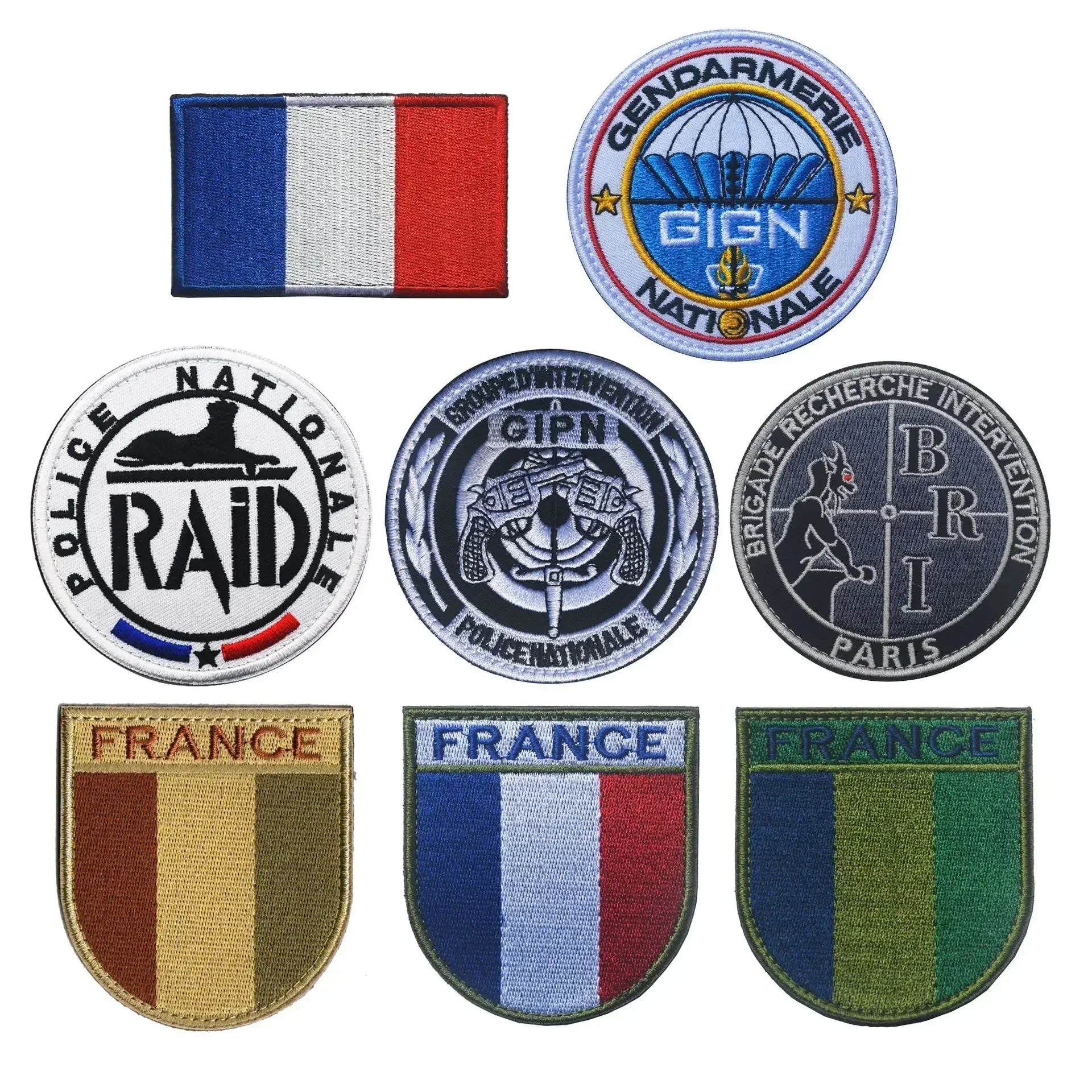 Patch Écusson Brodé GIGN GIPN BRI – Patch Tactique Militaire France  – Pochettes à Attacher pour Vêtements et Sacs - BLACKBEARD OUTDOOR INDUSTRIES