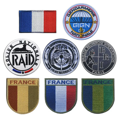 Patch Écusson Brodé GIGN GIPN BRI – Patch Tactique Militaire France  – Pochettes à Attacher pour Vêtements et Sacs - BLACKBEARD OUTDOOR INDUSTRIES
