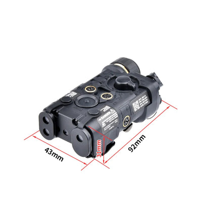 NGAL L3 – Boîtier Laser IR Rouge / Vert / Bleu + LED Blanche, Rail 20mm, Airsoft & Paintball