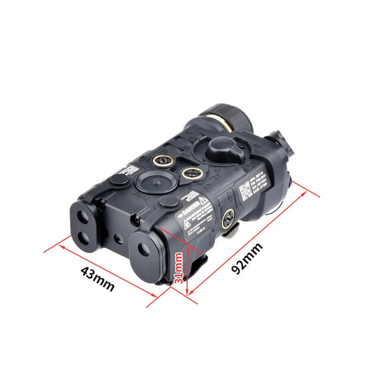NGAL L3 – Boîtier Laser IR Rouge / Vert / Bleu + LED Blanche, Rail 20mm, Airsoft & Paintball