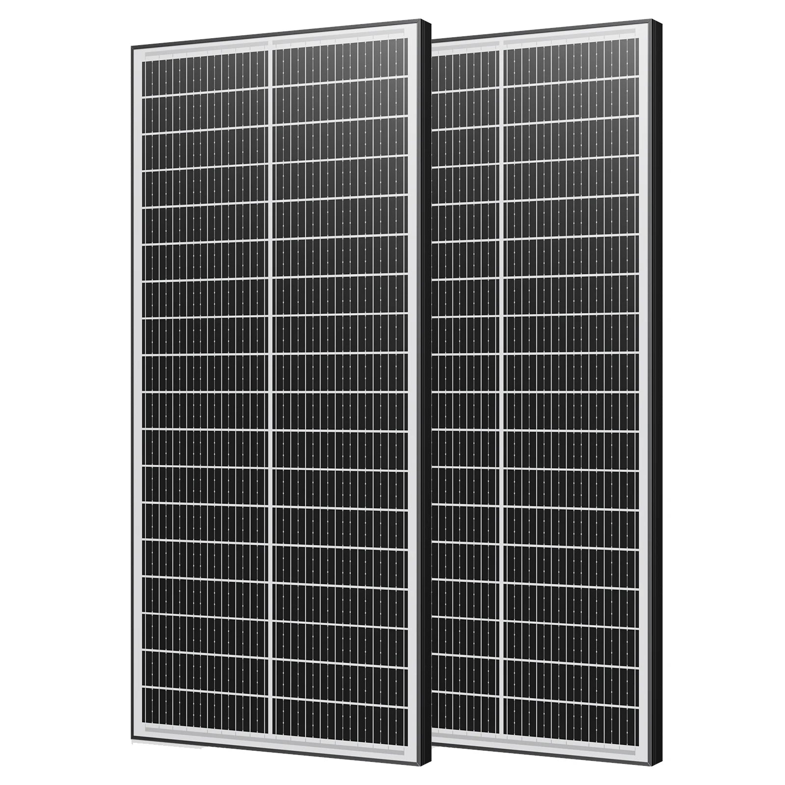 Panneaux solaires monocrystallins 400W RVPOZWER à double face, 25,5% rendement avec cellules 18BB pour toiture résidentielle - BLACKBEARD OUTDOOR INDUSTRIES