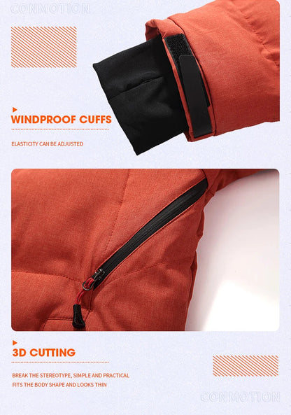 Veste Doudoune Homme en Duvet Blanc - Parka Hivernale Windproof, Chaude et Confortable, Avec Capuche Détachable BLACKBEARD OUTDOOR INDUSTRIES