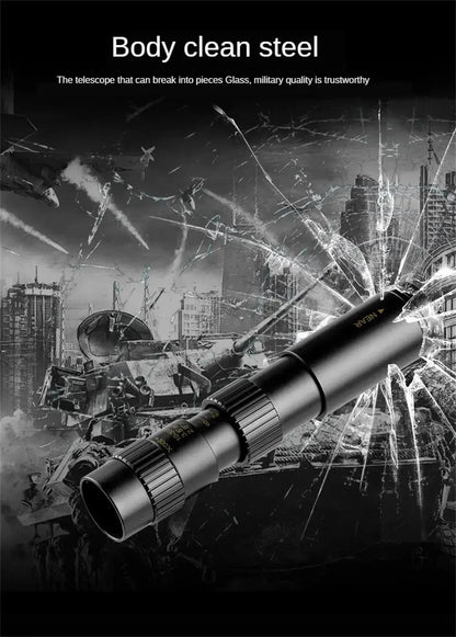 Monoculaire Haute Définition 10-300x40 avec Prismes BAK4 – Télescope Professionnel Portable Zoom Longue Portée 4K pour Camping, Observation et Aventures Extérieures - BLACKBEARD OUTDOOR INDUSTRIES