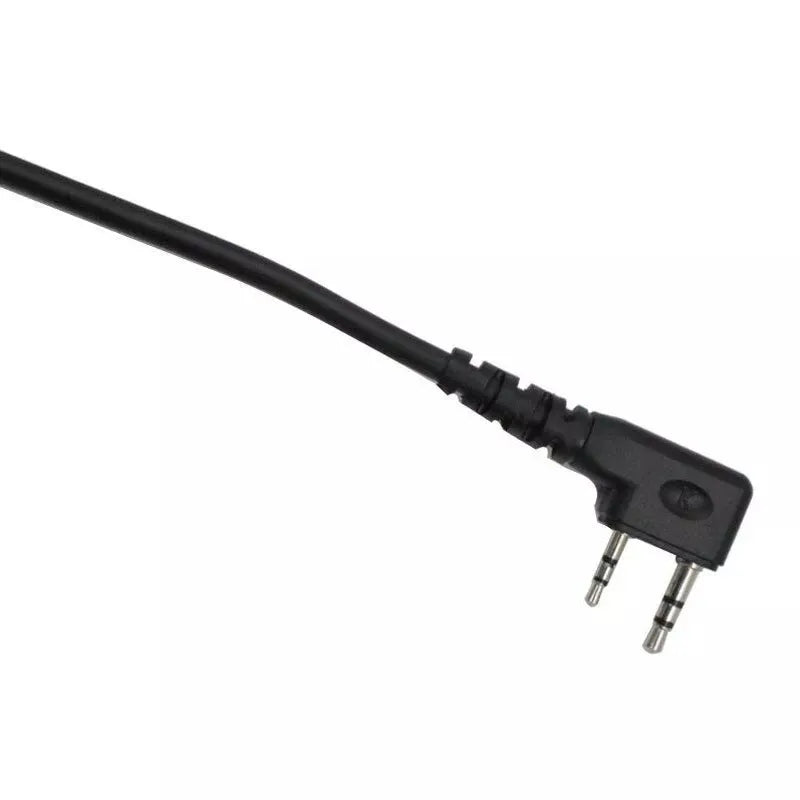 Micro-Gorge Tactique Double PTT – Tube Acoustique Discret Baofeng UV-5R, Kenwood TK, HYT, TYT (K-Plug)