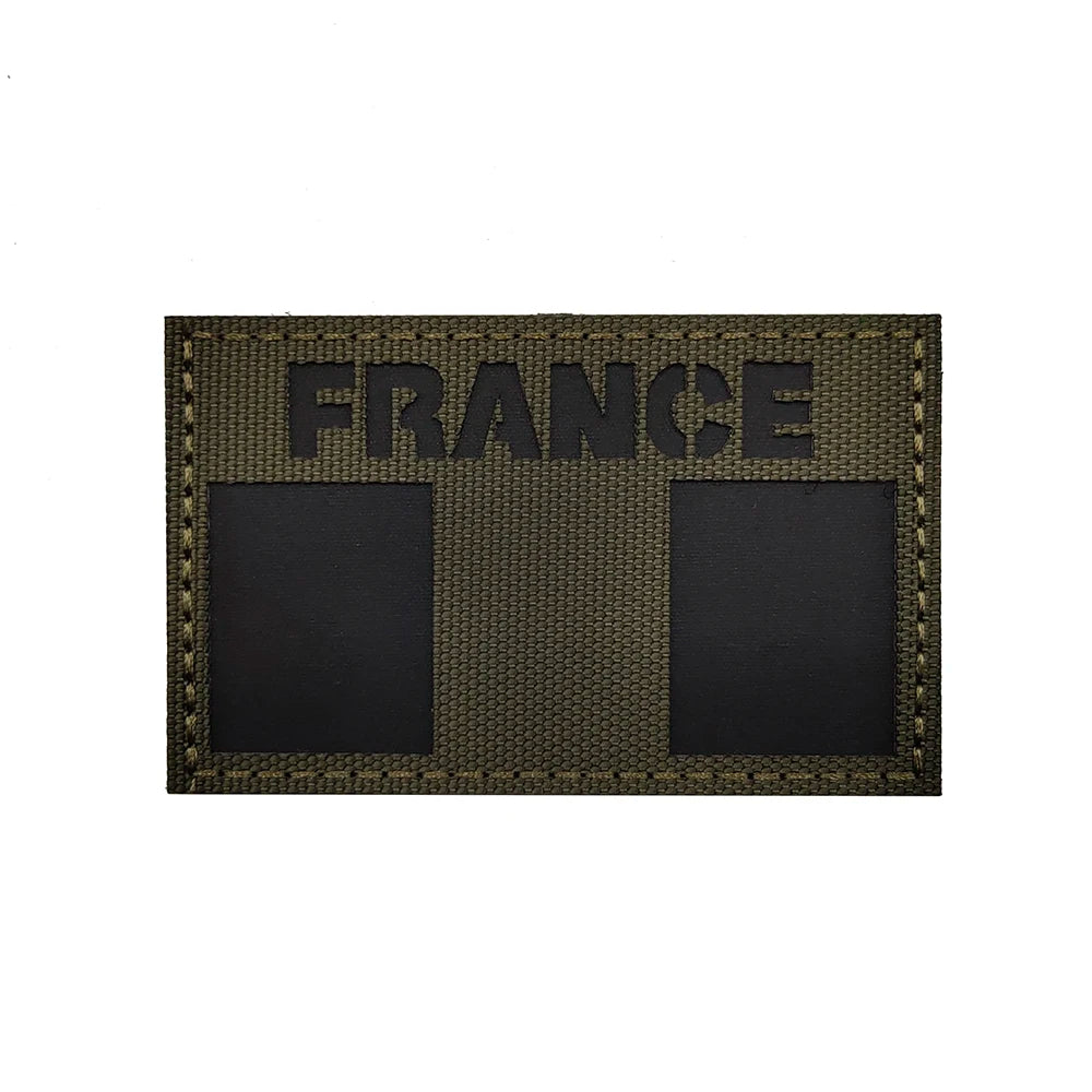 Patch Tactique France GIGN Infrared – Brodé avec Drapeau et Effet Réfléchissant IR - BLACKBEARD OUTDOOR INDUSTRIES
