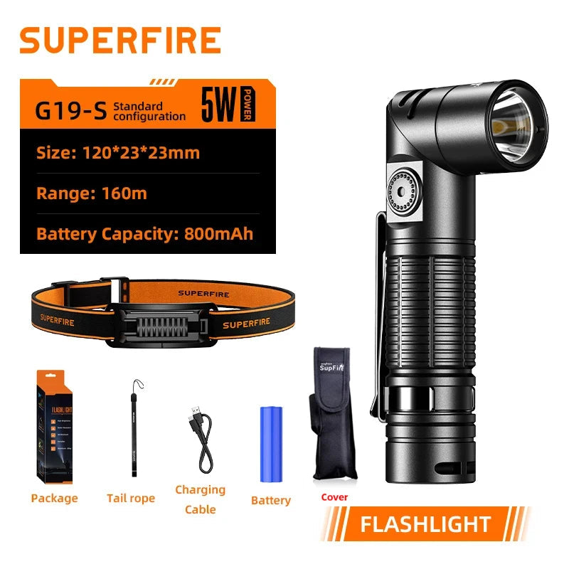 SUPERFIRE G19-S LED COB Ma boutique