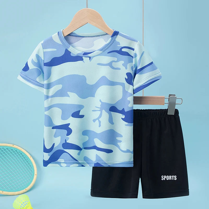 2-Pcs ensemble pour enfants camouflage en polyester Ma boutique