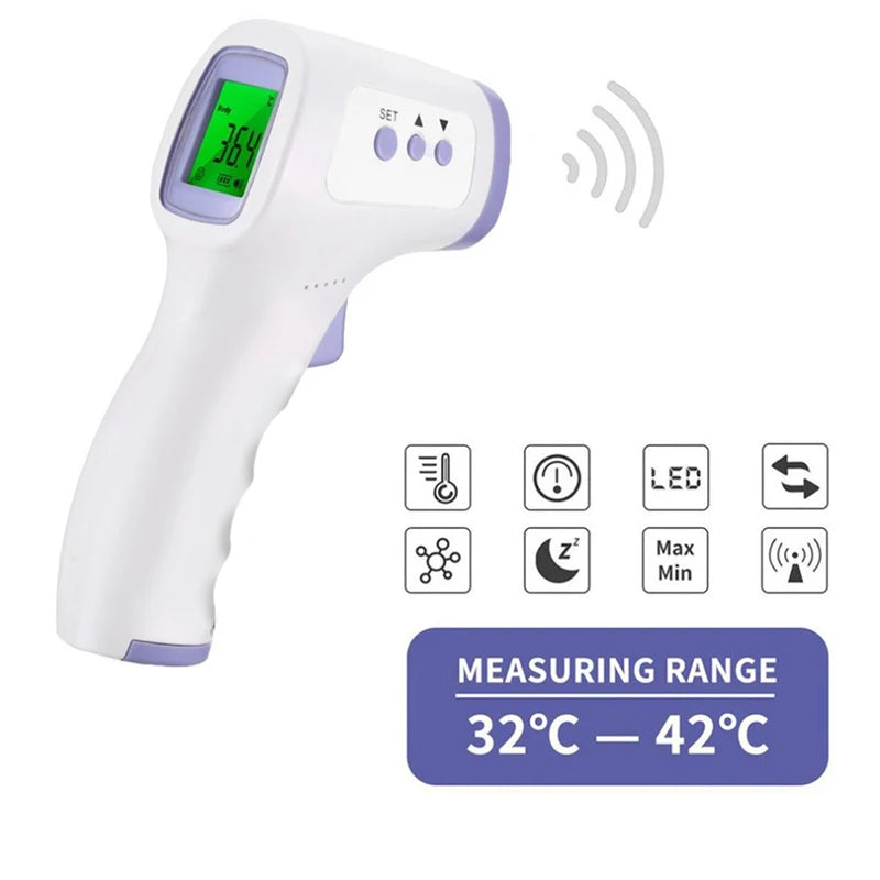 Thermomètre Infrarouge Sans Contact & Oxymètre de Pouls – Mesure Rapide Corps & Surface