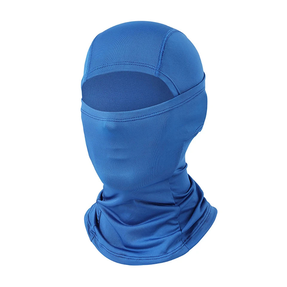 Cagoule anti-UV vélo et moto, masque visage et cou