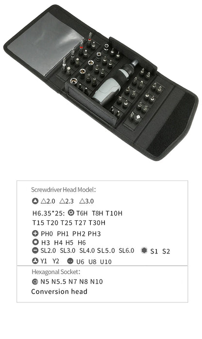 Coffret Tournevis Cliquet Multidirectionnel 30–49 pièces – Acier Vanadium Magnétique - BLACKBEARD OUTDOOR INDUSTRIES