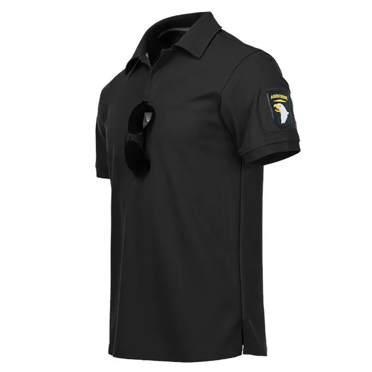 Polo Tactique Homme – T-shirt Respirant, Séchage Rapide, Idéal pour l'Été, Randonnée, Escalade et Loisirs en Plein Air - BLACKBEARD OUTDOOR INDUSTRIES