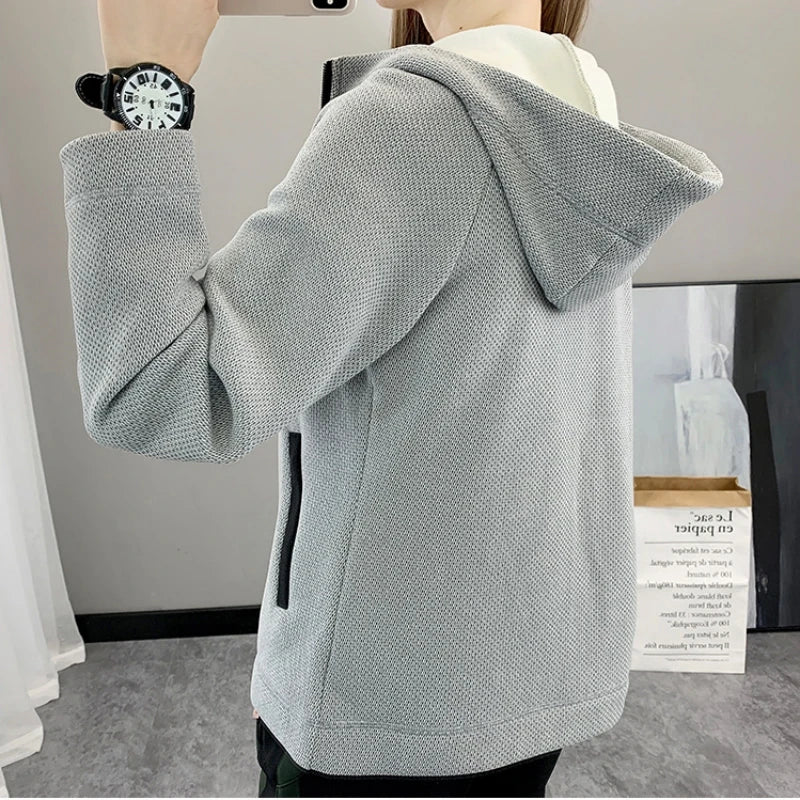 Veste Polaire Femme Chaude à Capuche Outdoor Hiver