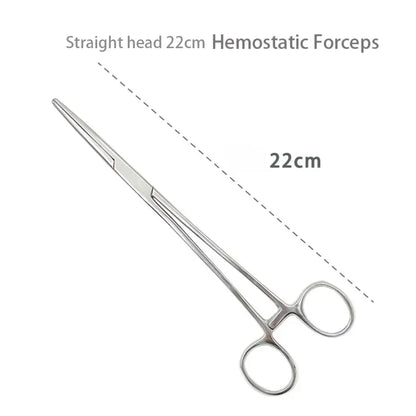 Pinces hémostatiques en acier inoxydable 1 pièce - Outil chirurgical, pinces de verrouillage courbées/droites pour pêche