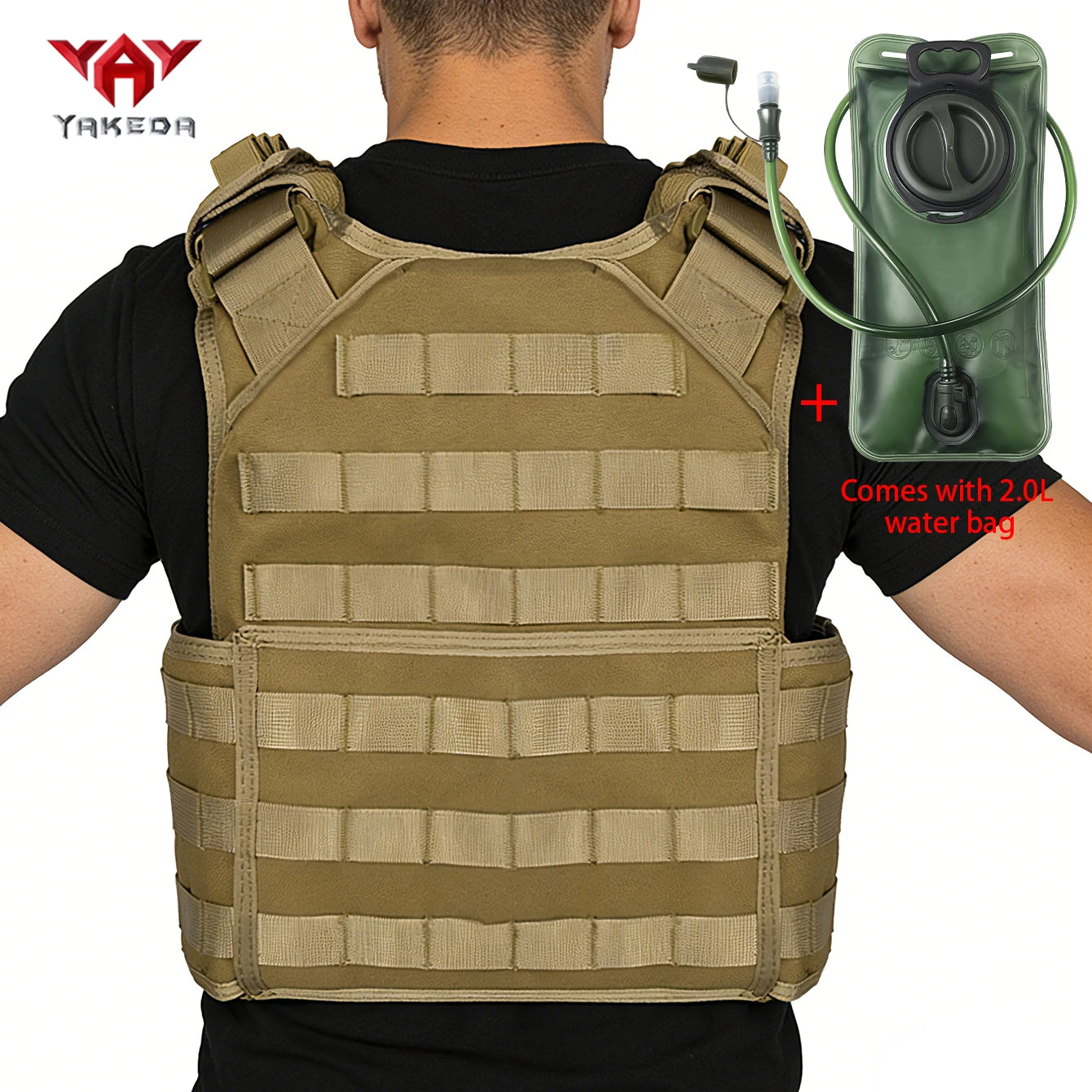 Porte plaque CPC YAKEDA avec sangle ajustable et système molle - BLACKBEARD OUTDOOR INDUSTRIES
