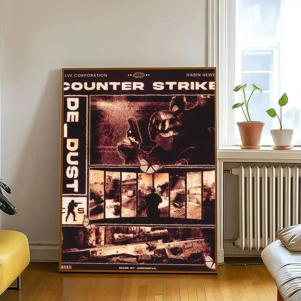 Poster Counter-Strike CS2 – Affiche Murale HD Gaming, Décoration Salon, Bureau & Chambre (Sans Cadre)