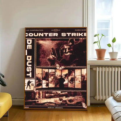 Poster Counter-Strike CS2 – Affiche Murale HD Gaming, Décoration Salon, Bureau & Chambre (Sans Cadre)