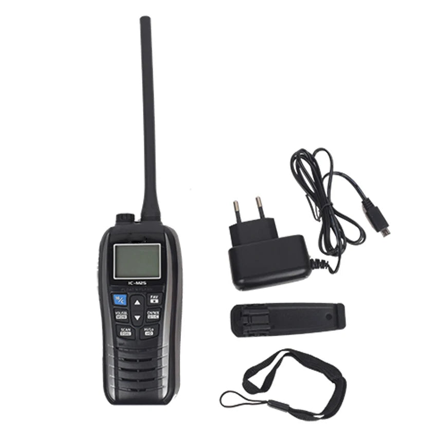 Radio VHF marine portable IC-M25 avec indice IPX7