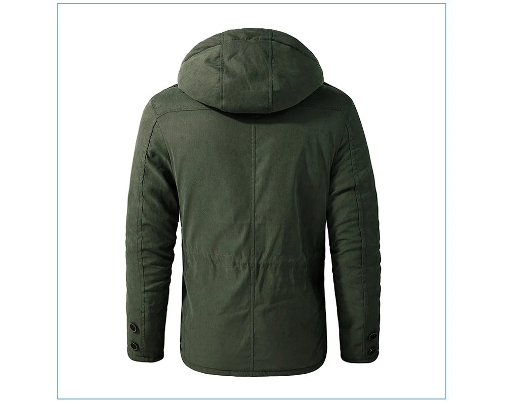 Veste d’Hiver Chaude Homme – DIMUSI Veste Tactique Épaissie | Polaire Doublée | Multi-poches | Coupe-Vent | Capuche | Mode & Outdoor - BLACKBEARD OUTDOOR INDUSTRIES